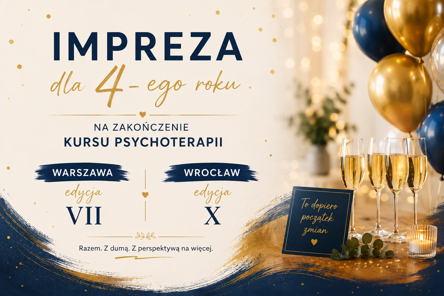 Imprezy dla 4-ego roku z okazji ukończenia Kursu Psychoterapii